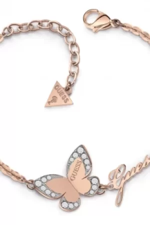 Image of Ladies Guess Jewellery Love Butterfly Bracelet UBB78051-L