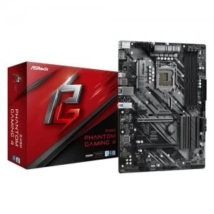 Image of ASRock Z490 Phantom Gaming 4 Intel Socket LGA1200 H5 Motherboard