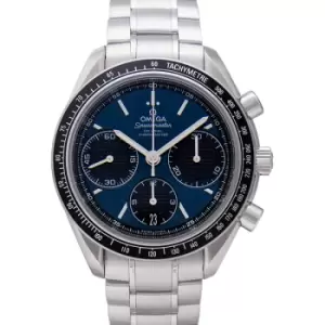 Image of Speedmaster Racing Co-Axial Chronograph 40mm Automatic Blue Dial Steel Mens Watch