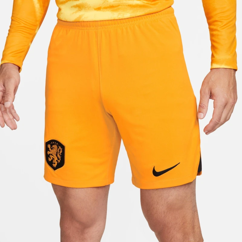 Image of Nike Netherlands 2022 Stadium Home Adults - Orange Orange M