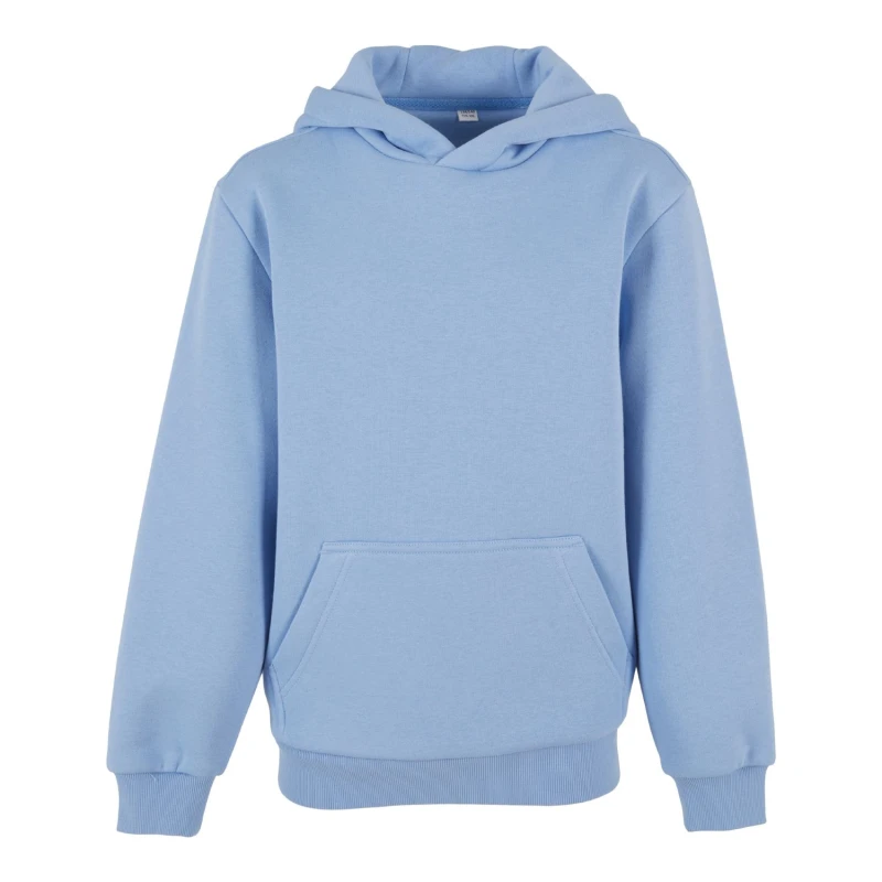 Image of Build Your Brand Fluffy Hoodie in Blue Size: 4-6 Years Blue Unisex 4-6 Years