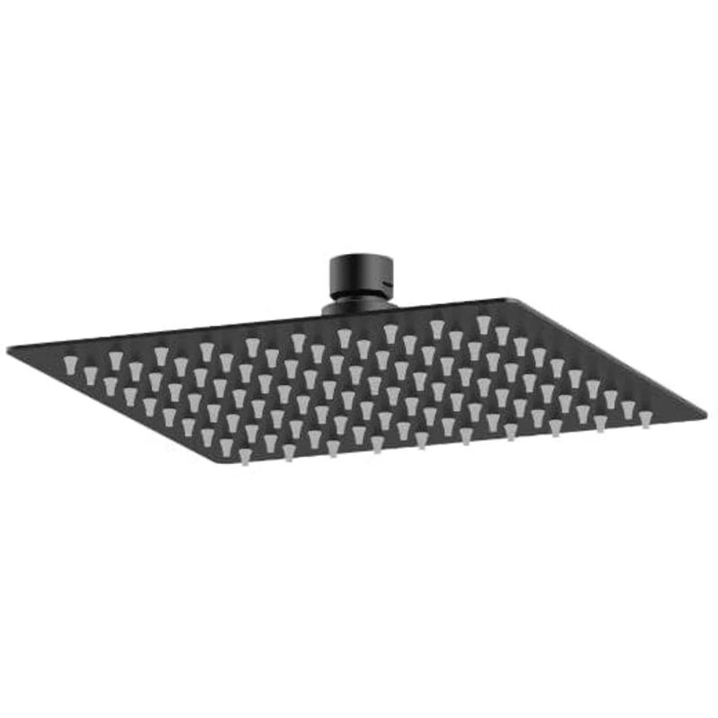 Image of NUIE Nuie - Windon Square Fixed Shower Head 200mm x 200mm - Matt Black A4088
