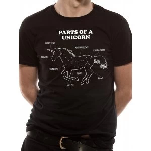 Image of CID Originals - Unisex Parts Of A Unicorn T-Shirt (Black)