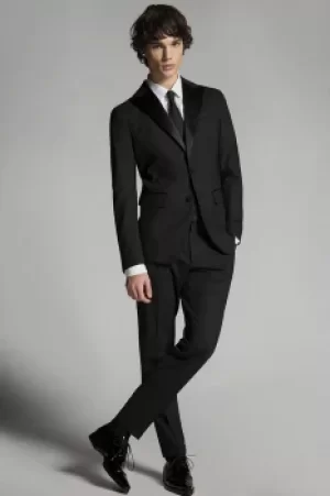 Image of DSQUARED2 Men Suit Black Size 36 95% Virgin Wool 5% Elastane