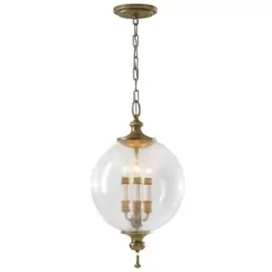 Image of Argento - 3 Light Ceiling Pendant Oxidized Silver Leaf, E14 - Elstead