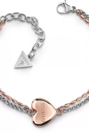 Image of Ladies Guess Jewellery Unchain My Heart Bracelet UBB78103-L