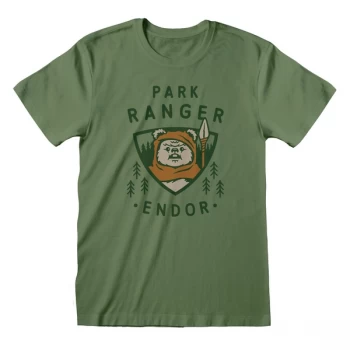 Image of Star Wars - Endor Park Ranger Unisex Medium T-Shirt - Green