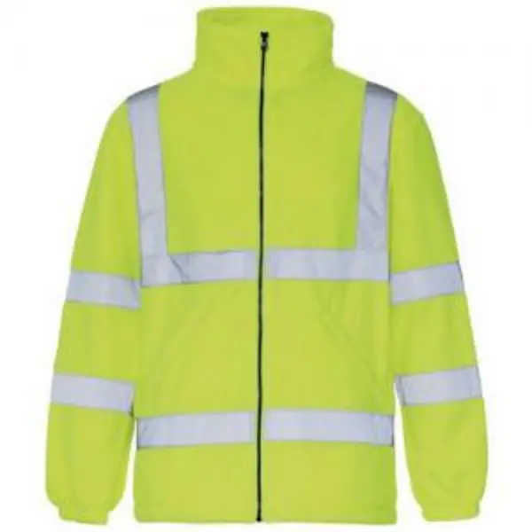Image of ESE Direct Hi-Vis Yellow Micro-Fleece Jacket - Size Large 404651 Hi Vis Clothing