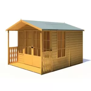 Image of Shire Delmora 8 x 10ft Summerhouse Including Verandah - Garden & Outdoor