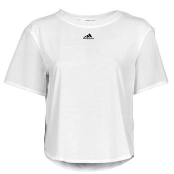 Image of adidas DANCE TEE womens T shirt in White - Sizes XXL,S,M,L,XL,XS