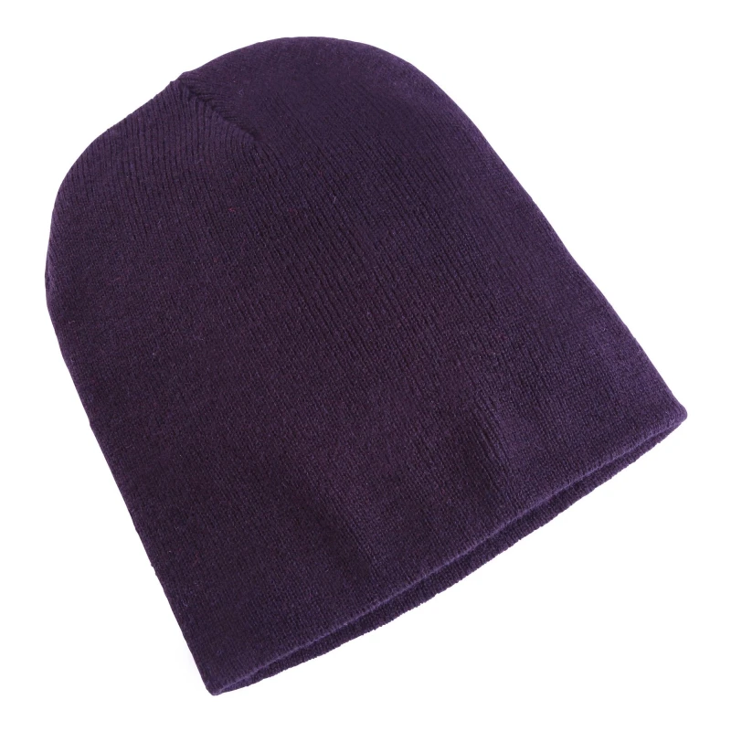 Image of Yupoong Mens Flexfit Heavyweight Standard Beanie Winter Hat in Purple Purple Male One Size