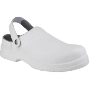 Image of Amblers Safety FS512 Antistatic Slip On Safety Clog White Size 9
