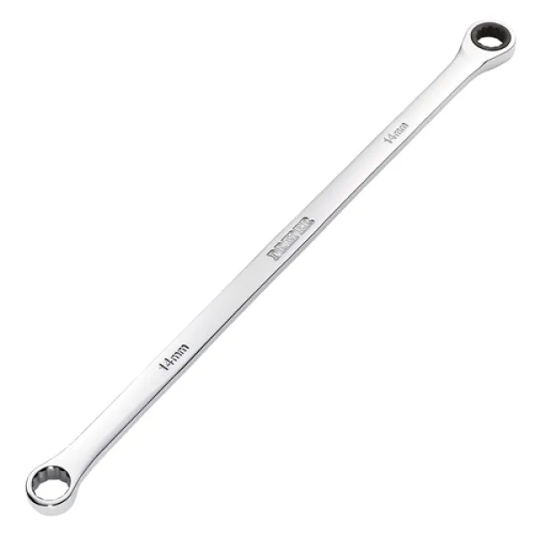 Image of Draper HI-TORQ Metric Extra-Long Double Ring Ratchet Spanner, 14mm