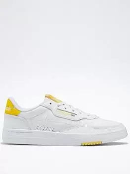 Image of Reebok Court Peak Shoes, White/Grey, Size 4, Women