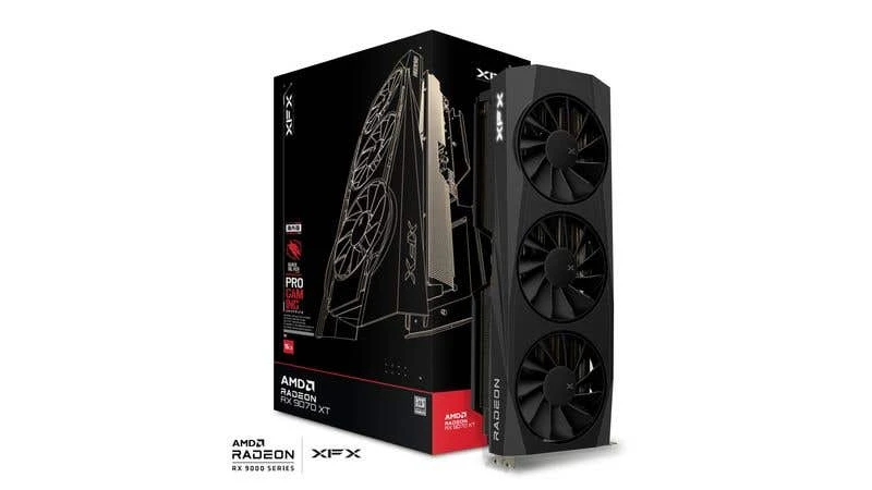 Image of XFX Quicksilver AMD Radeon RX 9070XT 16GB GDDR6 Gaming Graphics Card - RX-97TQICKB9