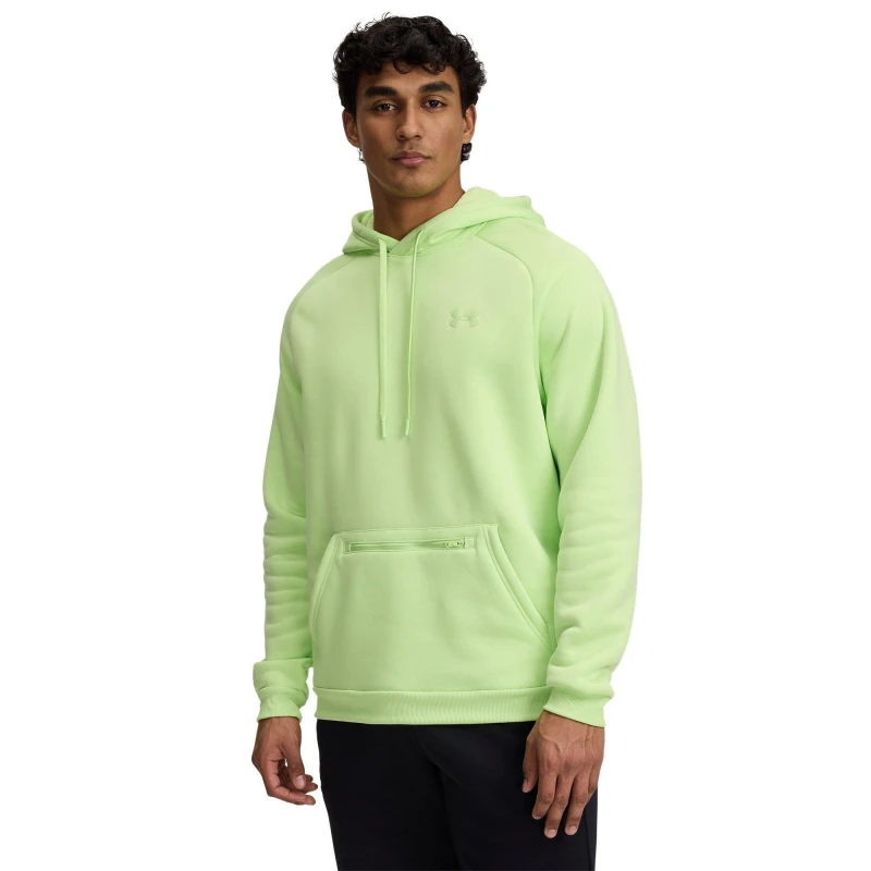 Image of Under Armour Mens Fleece Performance Hoodie Green male S