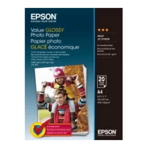 Image of Epson C13S400035 Original A4 Glossy Photo Paper 183g x20