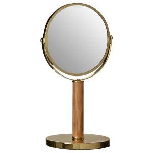 Image of Premier Housewares Gold Cassini Standing Mirror