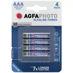 Image of AgfaPhoto Power LR03 AAA battery Alkali-manganese 1.5 V 4 pc(s)