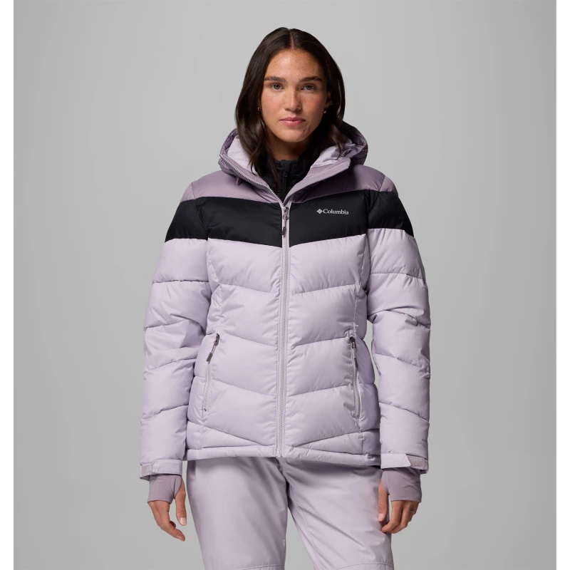 Image of Columbia Womens Abbott Peak Waterproof Thermal-Reflective Ski Jacket Purple female 10 (S)
