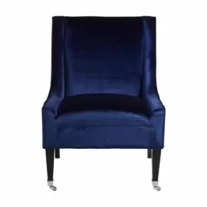 Image of Interiors by PH Blue Velvet Chair