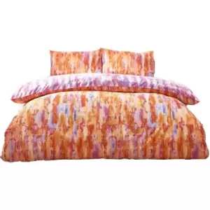 Image of Tie Dye Duvet Cover Set (King) (Multicoloured) - Style Lab