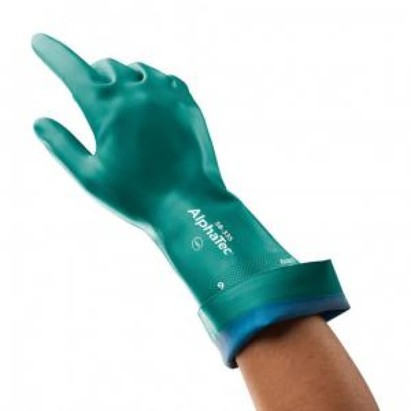 Image of Ansell Alphatec 58 - 335 Glove Green Size 08 Medium (Pack of 12)