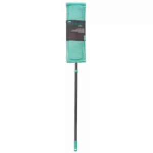 Image of JVL - Super-Absorbent Microfibre Extendable Flat Floor Mop, Turquoise