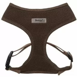 Image of Bunty Soft Comfortable Mesh Breathable Fabric Dog Puppy Pet Adjustable Harness - Brown - Medium