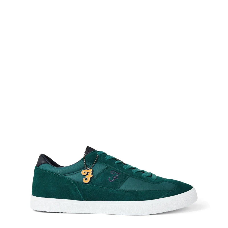 Image of Farah Footwear 'Stanton' Casual Lace Up Trainers Teal male