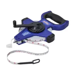 Image of Faithfull Fast Rewind Open Long Tape 30m/100ft (Width 13mm)