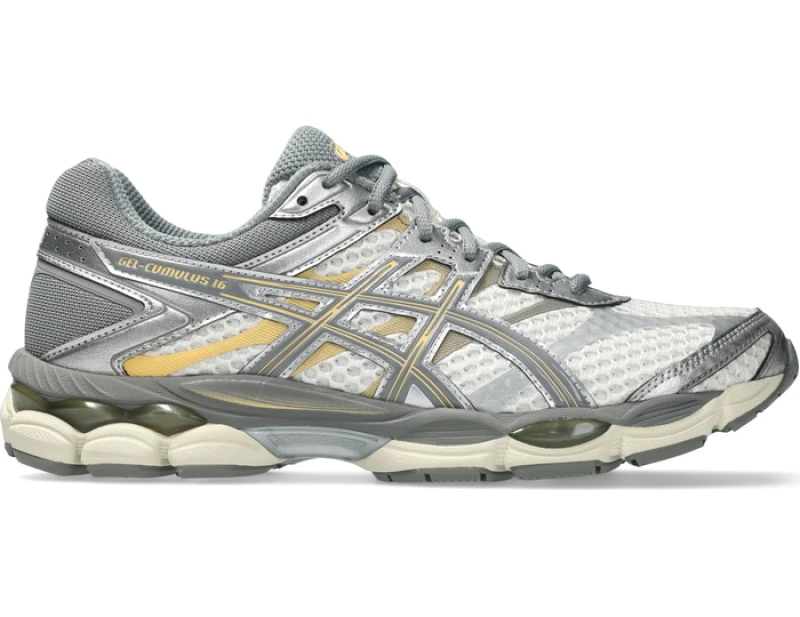 Image of Asics Womens Gel-Cumulus 16 Trainers Cream/Clay Grey female 4 (37)