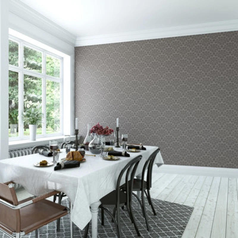 Image of Hoopla Walls Black Deco Fan Smooth Matt Wallpaper