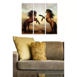 Image of MDF2904536 Multicolor Decorative MDF Painting (3 Pieces)