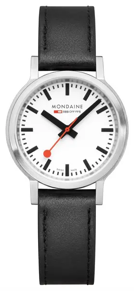Image of Mondaine MST.3401B.LBV.SET Stop2Go (34mm) Classic White Dial Watch