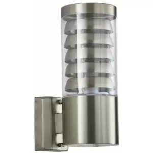 Image of Loops - IP44 Outdoor Wall Lamp Stainless Steel Staggered Light Modern Clear Porch Round