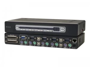 Image of Belkin F1DA104ZEA - OmniView PRO3 USB &Ps/2 - 4-Port Kvm Switch