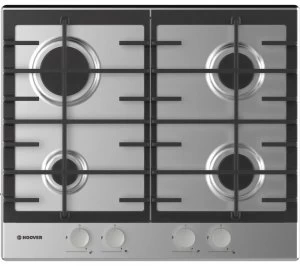 Image of Hoover HHG6BRMX 4 Burner Gas Hob