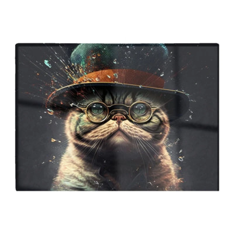 Image of Warren Reed Designer Shorthair Cat Splashart Chopping Board