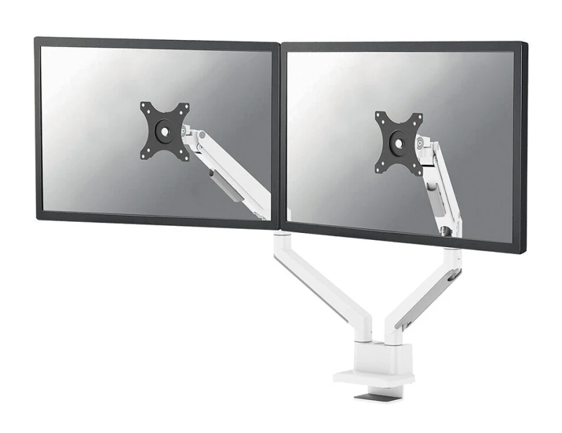 Image of Neomounts Neomounts DS70-250WH2 Monitor desk mount 43,2cm (17) - 81,3cm (32) White Tiltable, Swivelling, Swivelling, Height-adjustable DS70-250WH2