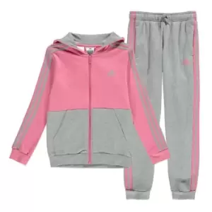 Image of adidas Fleece Tracksuit Junior Girls - Pink