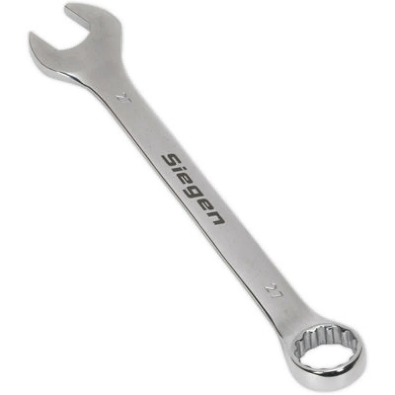 Image of Loops Hardened Steel Combination Spanner - 27mm - Polished Chrome Vanadium Wrench Metallics