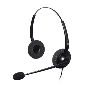 Image of JPL Jac Plus Binaural Headset With Plantronics QD Plug