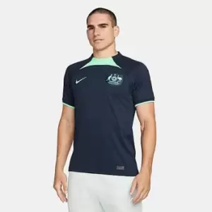Image of Mens Nike Dri-FIT Australia 2022-23 Stadium Away Soccer Jersey