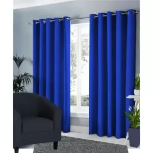 Image of Ring Top Ready Made Blackout Curtains 46 x 54" - Royal Blue - Royal Blue