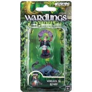 Image of WizKids Wardlings Miniatures - Boy Warlock & Lizard