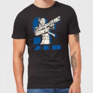 Image of Star Wars Rebels Zeb Mens T-Shirt - Black - M