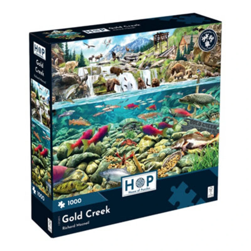 Image of The House of Puzzles Gold Creek 1000 Piece Jigsaw Puzzle