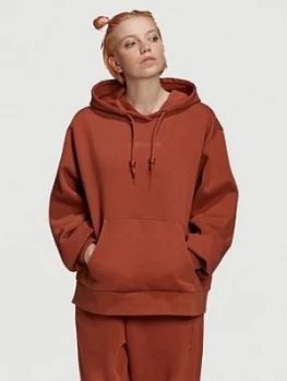 Image of adidas Originals Oversized Hoody, Brown, Size 8, Women