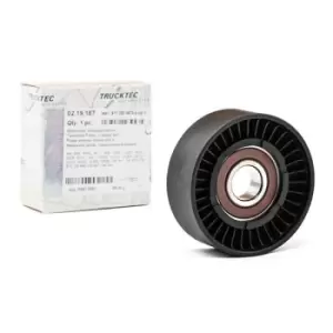 Image of TRUCKTEC AUTOMOTIVE Tensioner Pulley MERCEDES-BENZ 02.19.187 6112000570,6112000570ncpl1,6112020019 Tensioner Pulley, v-ribbed belt 6462000270
